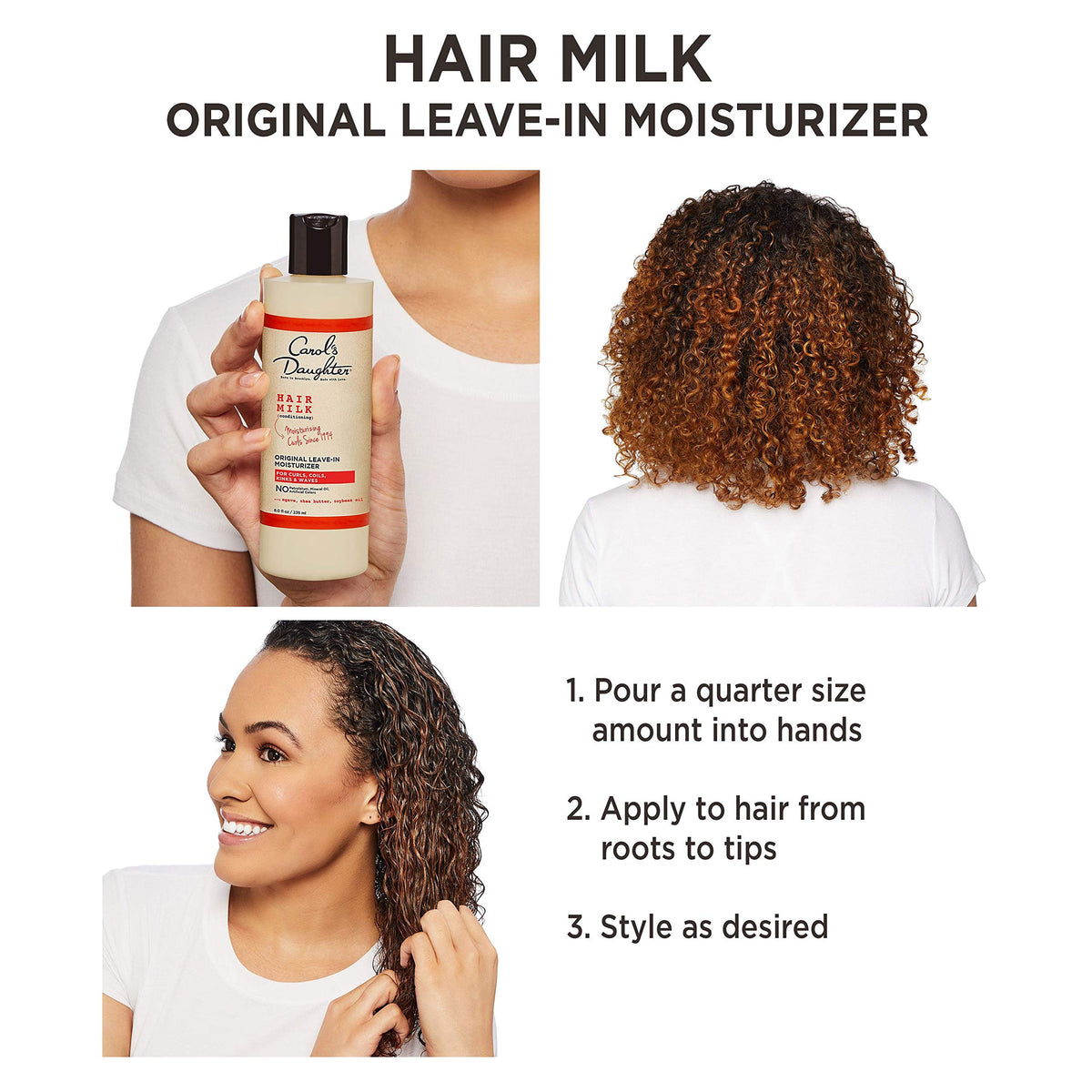 Carol's Daughter Hair Milk Leave-In Moisturizer with Agave and Shea Butter