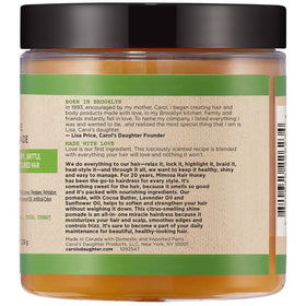 Carol's Daughter Mimosa Hair Honey Shine Pomade application on curly hair