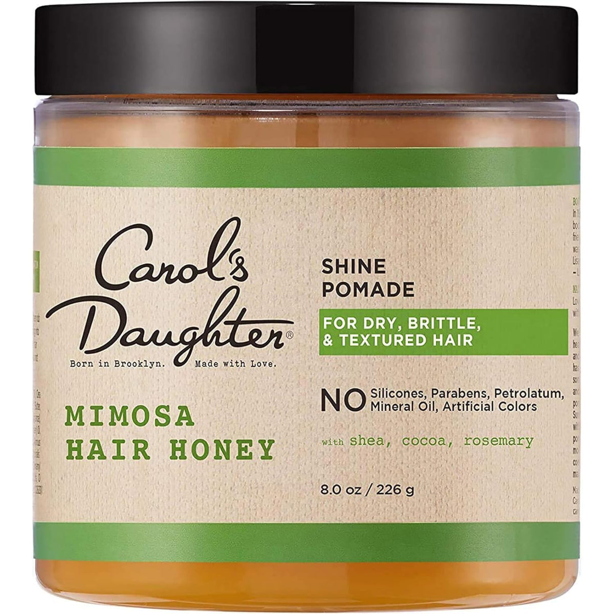 Carol's Daughter Mimosa Hair Honey Shine Pomade front view with packaging