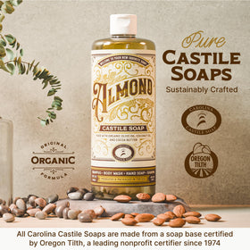 Carolina Castile Soap Almond Scent packaging details
