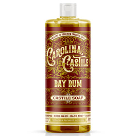 Carolina Castile Soap Bay Rum Scent 32 Fl Oz front view