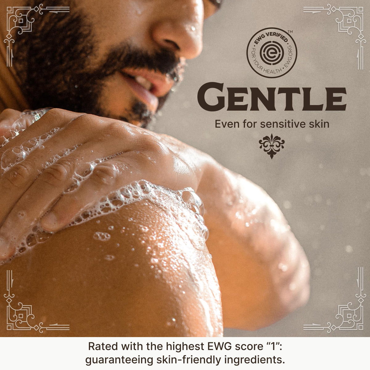 Carolina Castile Soap Liquid Body Wash Tobacco Vanilla 1 Gallon side view