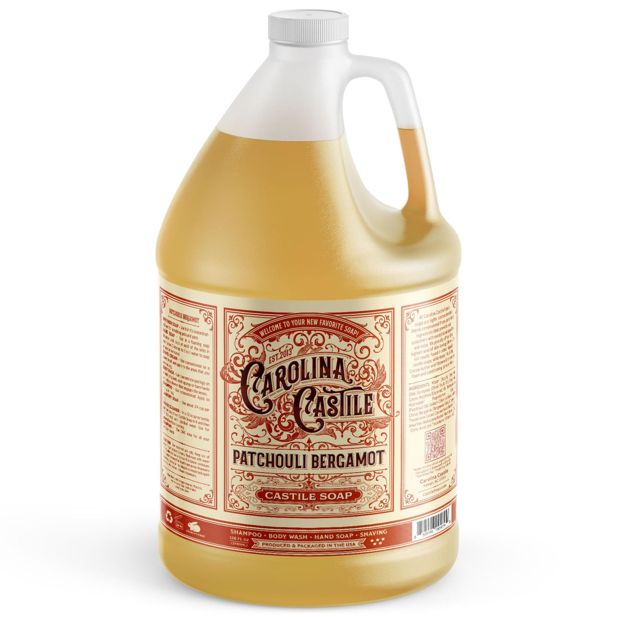 Carolina Castile Soap Patchouli Bergamot 4078g front view