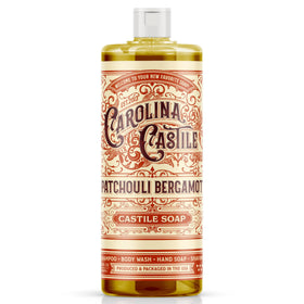 Carolina Castile Soap Patchouli Bergamot front view with label