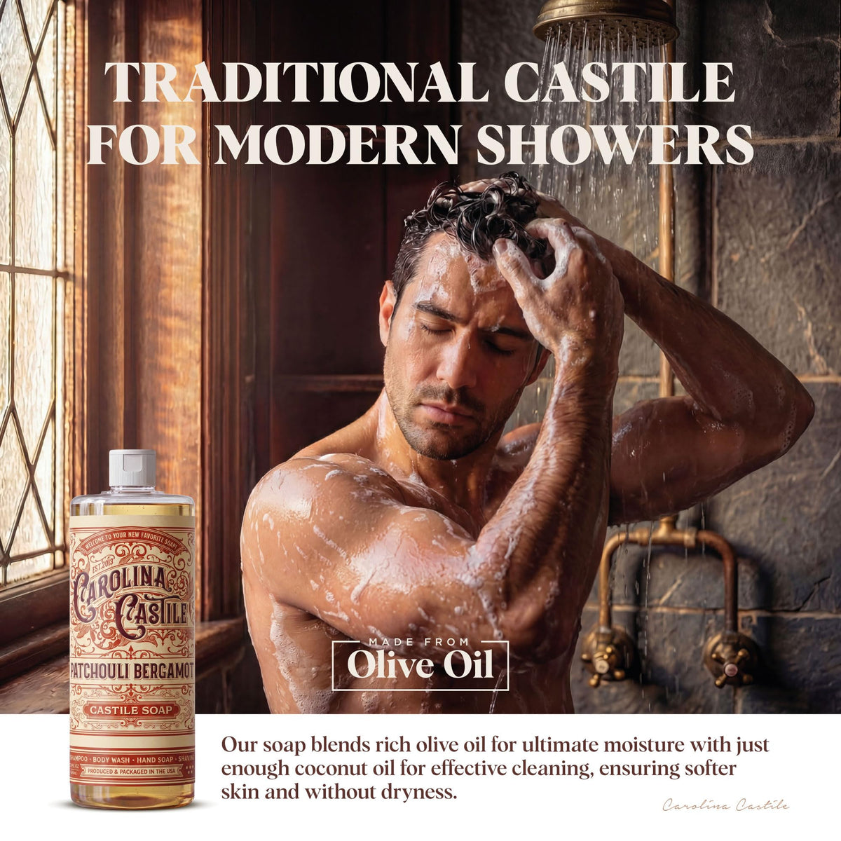 Carolina Castile Soap Patchouli Bergamot ingredients list
