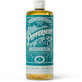 Carolina Castile Soap Peppermint Scent bottle front view