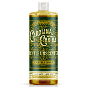 Carolina Castile Soap Unscented Liquid Soap 32 oz bottle front view