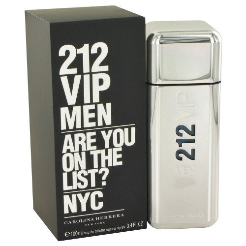 Carolina Herrera 212 VIP Eau De Toilette Spray for Men bottle close-up
