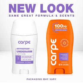 Carpe 100-Hour Antiperspirant Deodorant for Women Lavender Citrus packaging