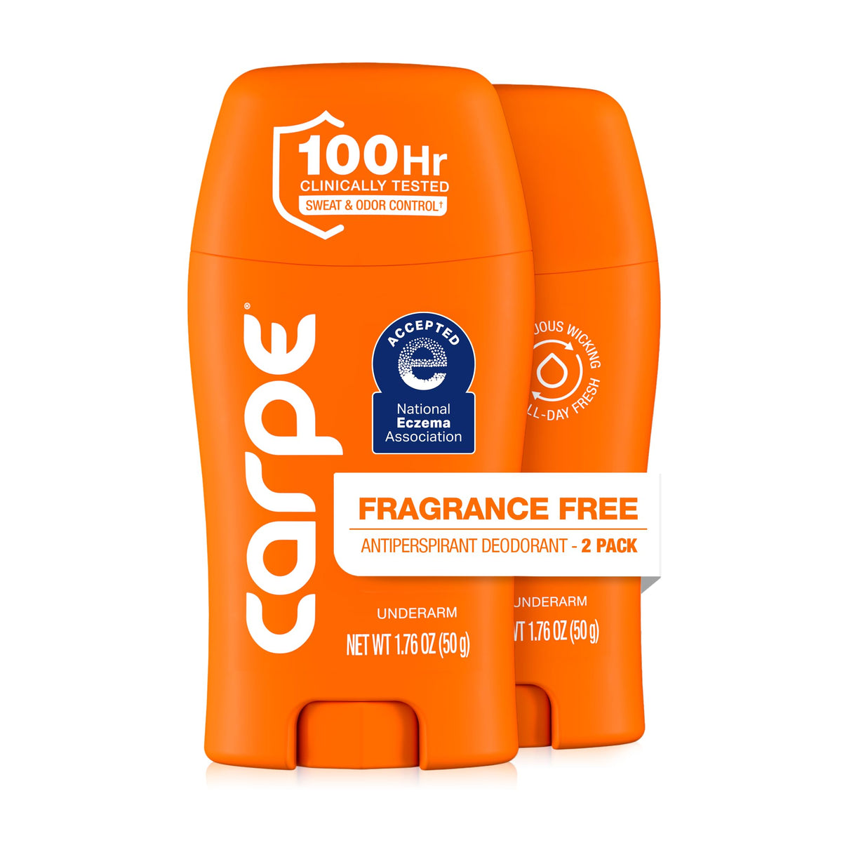 Carpe 100-Hour Antiperspirant Deodorant front view