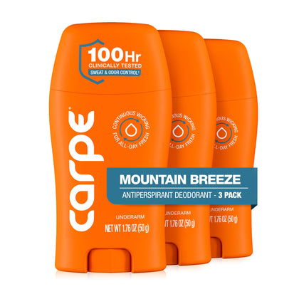 Carpe 100-Hour Antiperspirant Deodorant Mountain Breeze front view