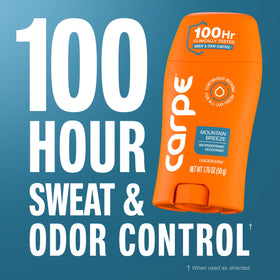 Carpe 100-Hour Antiperspirant Deodorant Mountain Breeze packaging