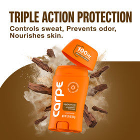 Carpe 100-Hour Antiperspirant Deodorant packaging details