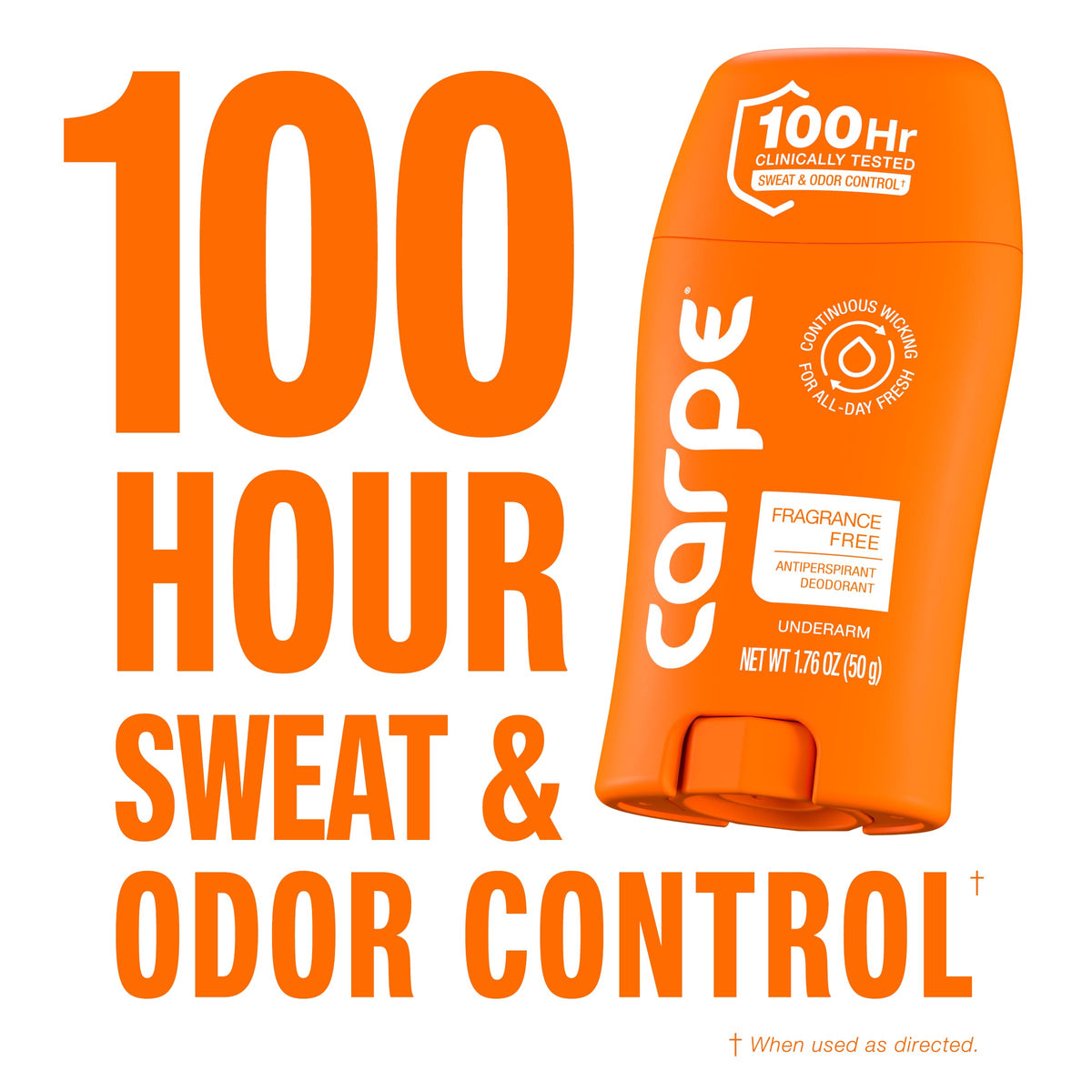 Carpe 100-Hour Antiperspirant Deodorant top view