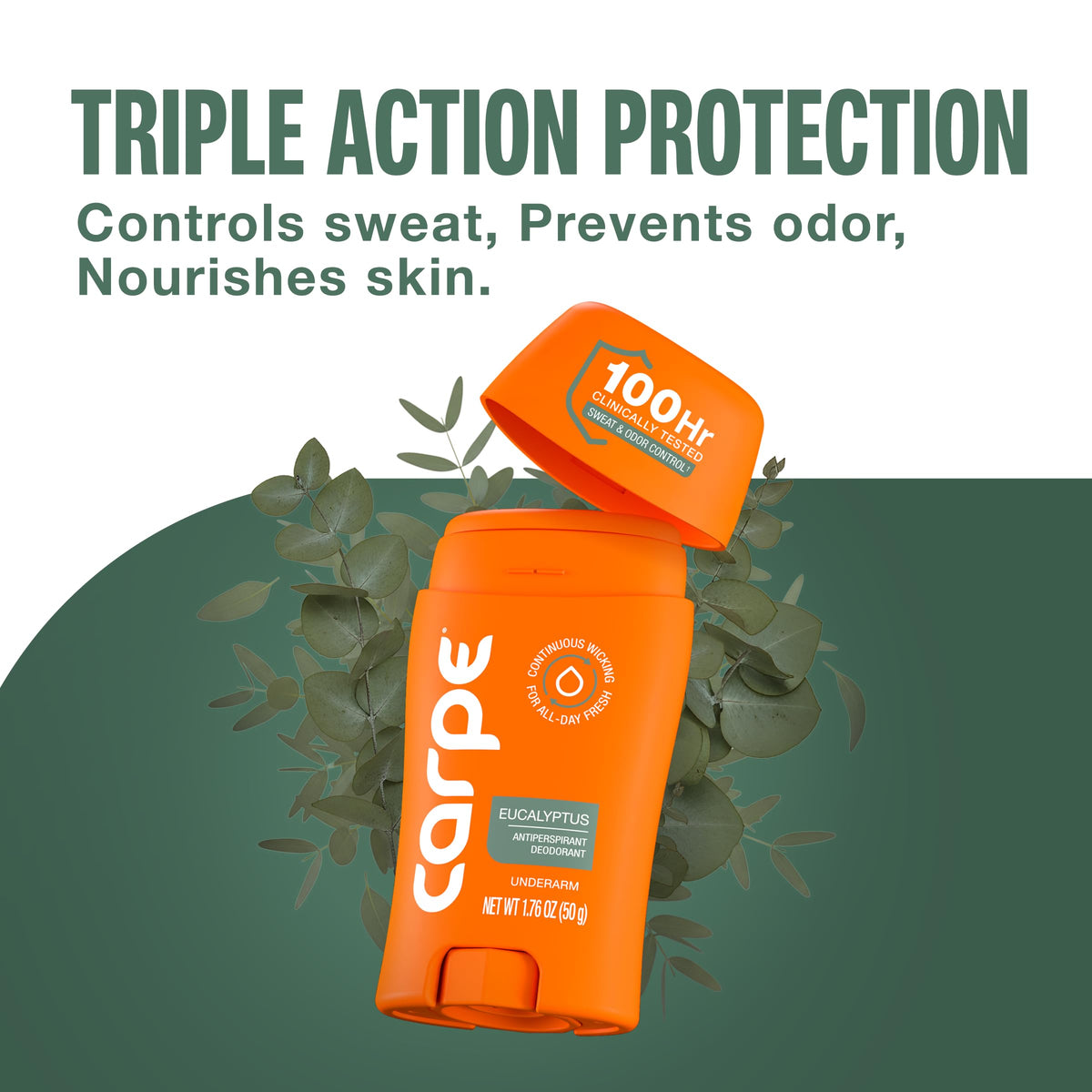 Carpe 100-Hour Antiperspirant Eucalyptus product details