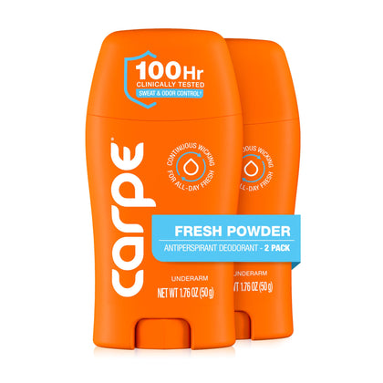 Carpe Antiperspirant Deodorant 100-Hour Protection front view