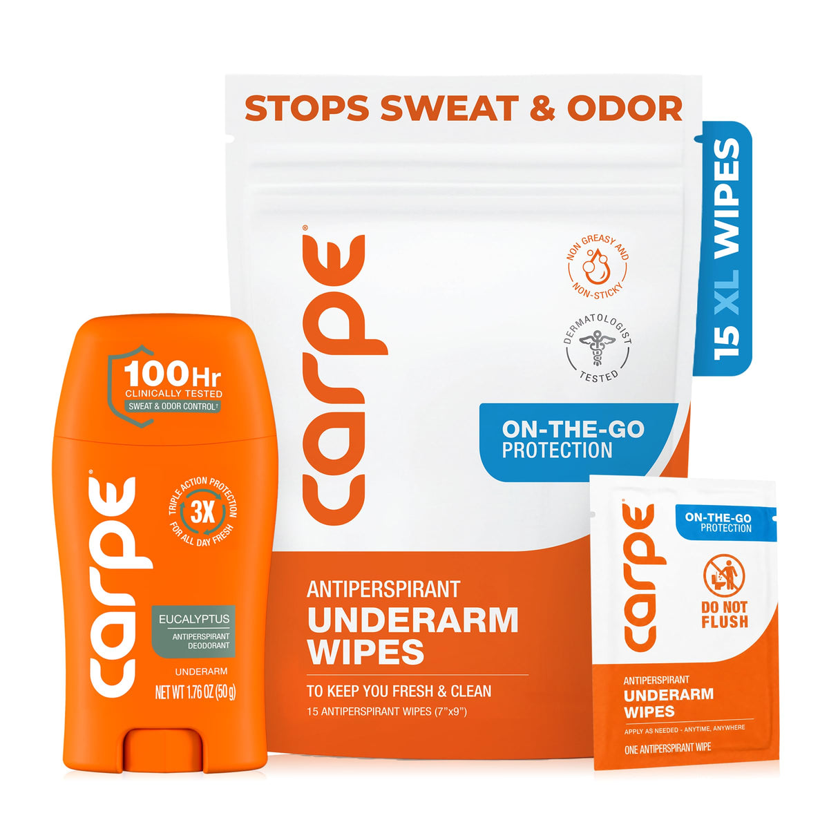 Carpe Antiperspirant Deodorant 100-hour protection front view