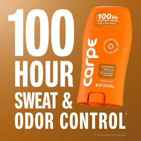 Carpe Antiperspirant Deodorant Coconut Vanilla application on skin