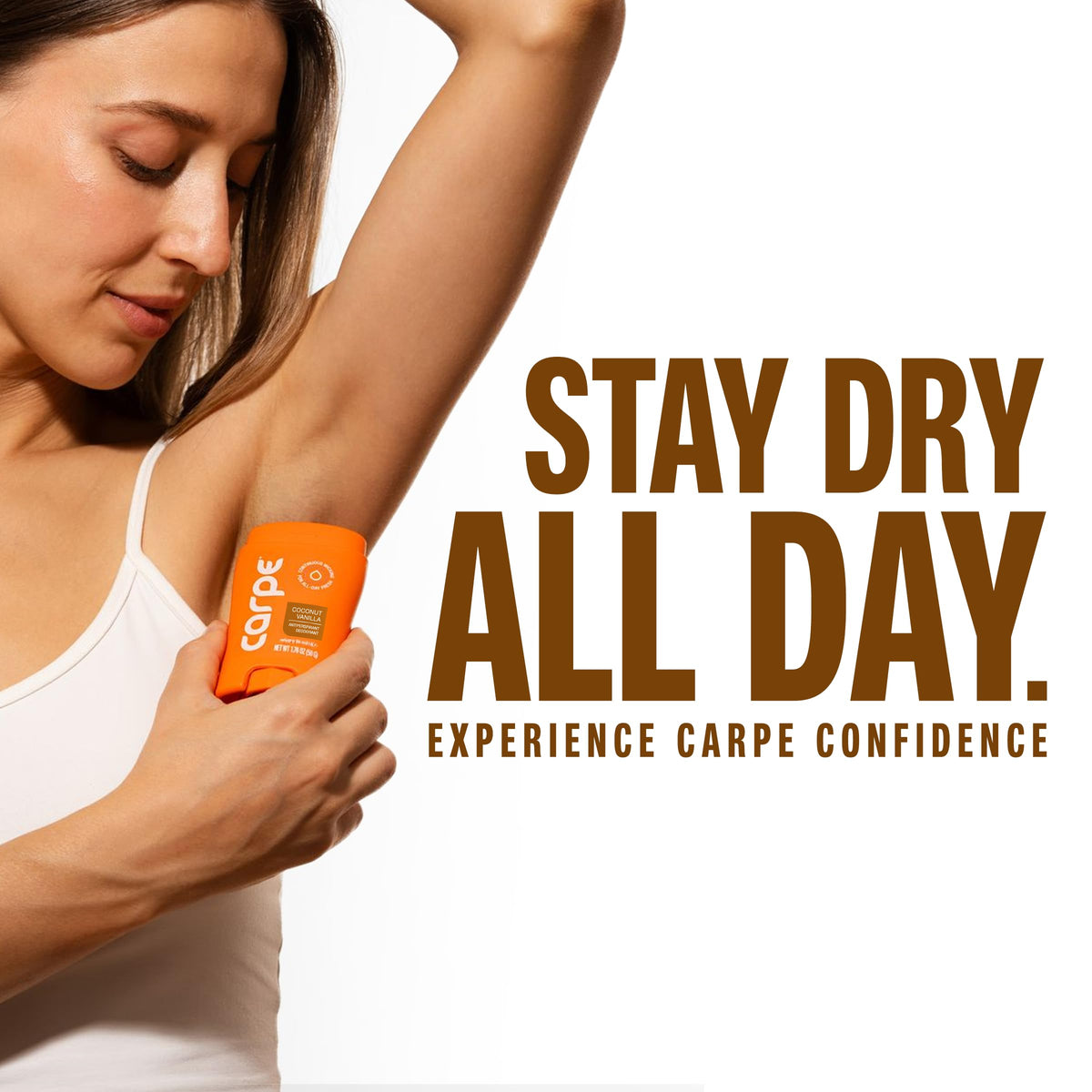 Carpe Antiperspirant Deodorant Coconut Vanilla side view