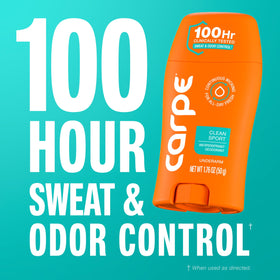 Carpe Antiperspirant Deodorant for Men Clean Sport application