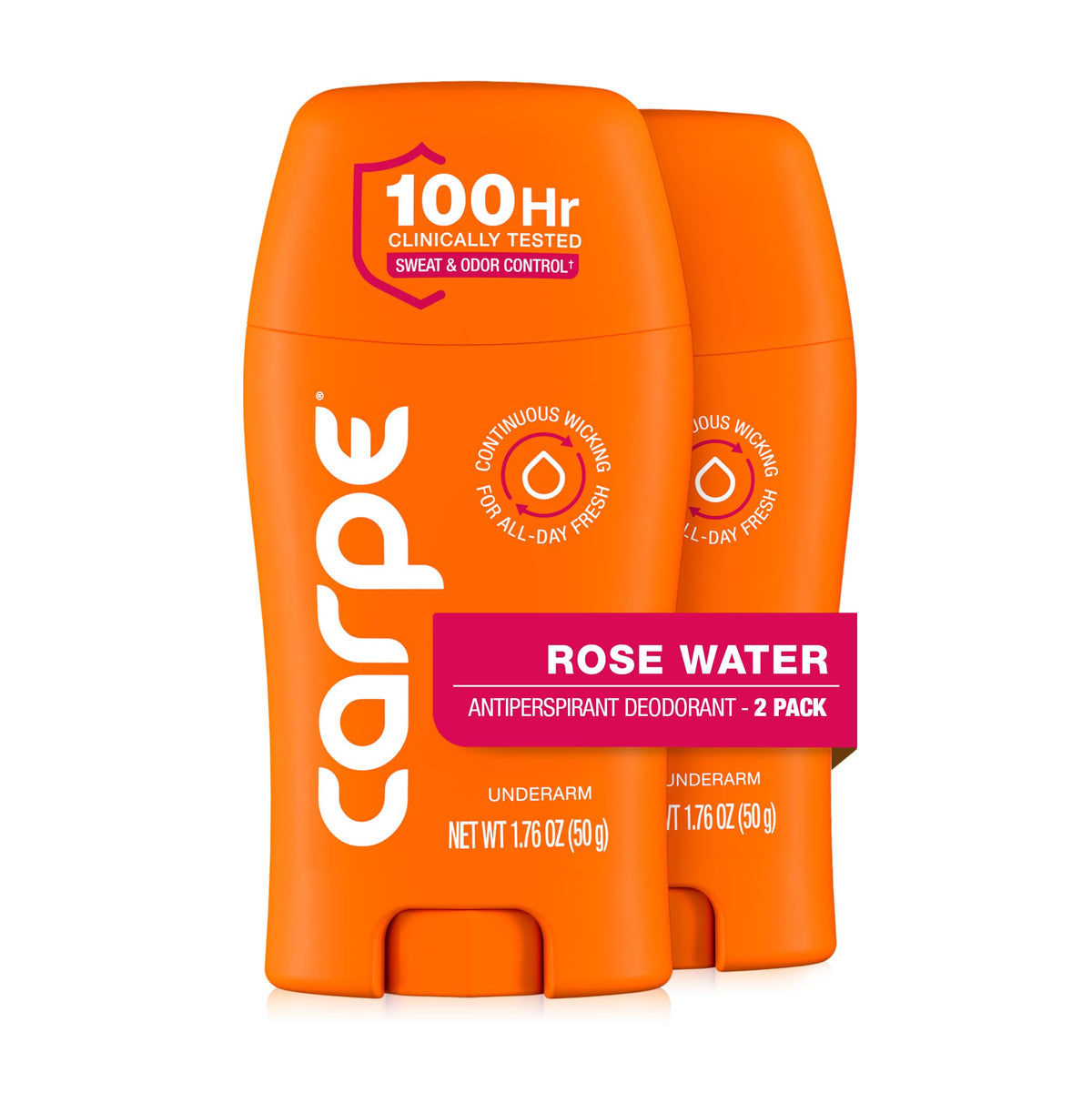 Carpe Antiperspirant Deodorant Rose Water front view
