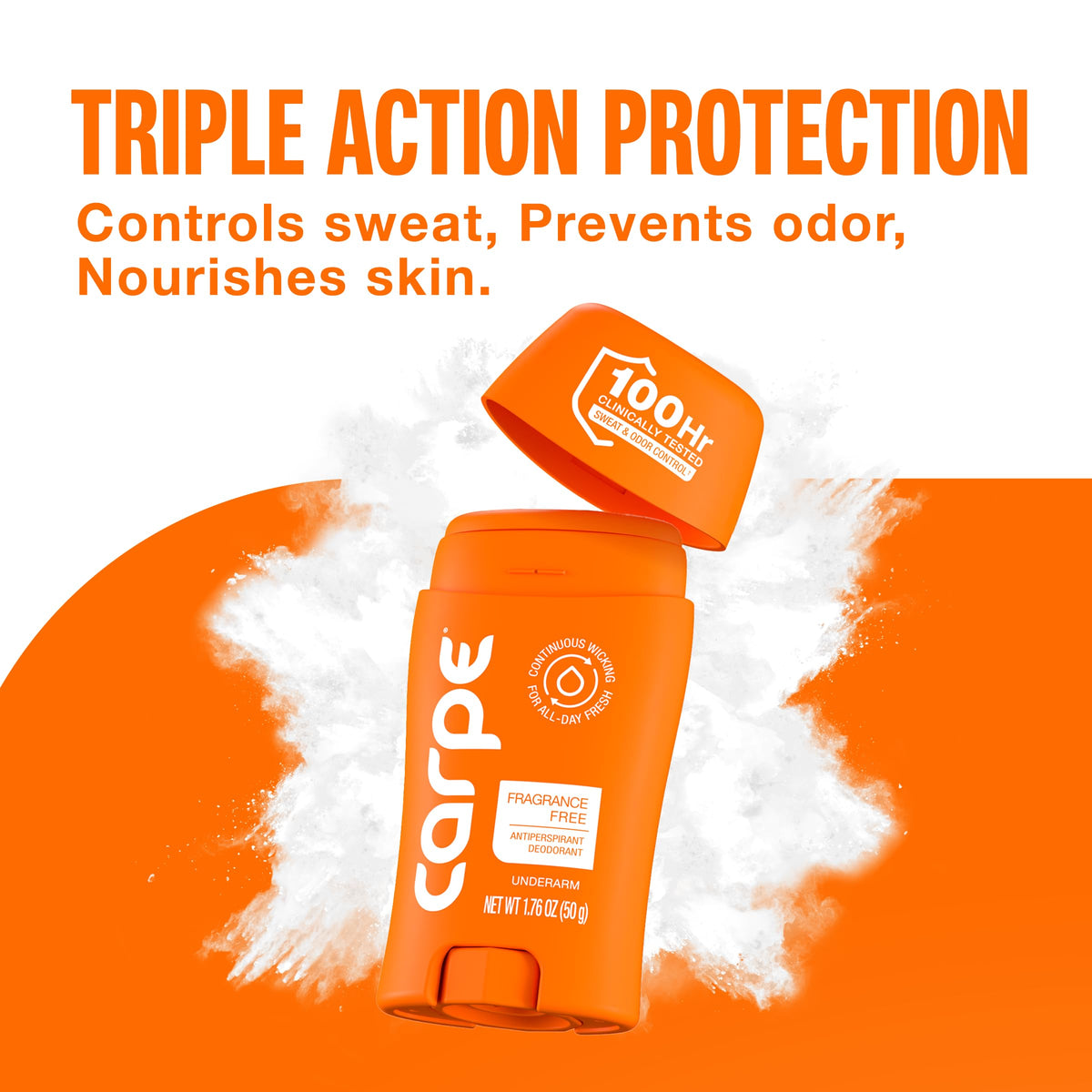 Carpe Antiperspirant Deodorant texture demonstration