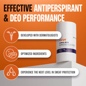 Carpe Antiperspirant Stick showing product side view