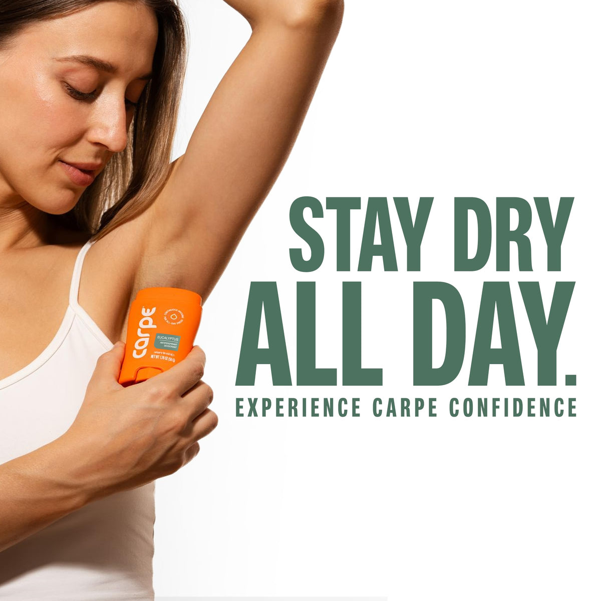 Carpe Eucalyptus Antiperspirant opened for application