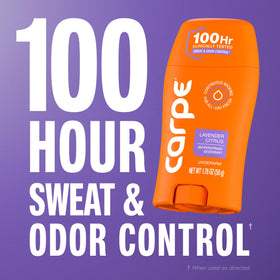 Carpe Lavender Citrus Antiperspirant packaging details