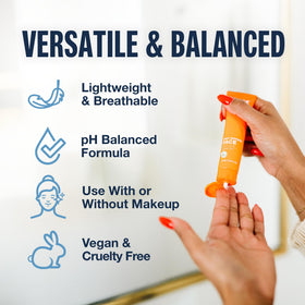 Carpe Sweat Absorbing Face Lotion with makeup products