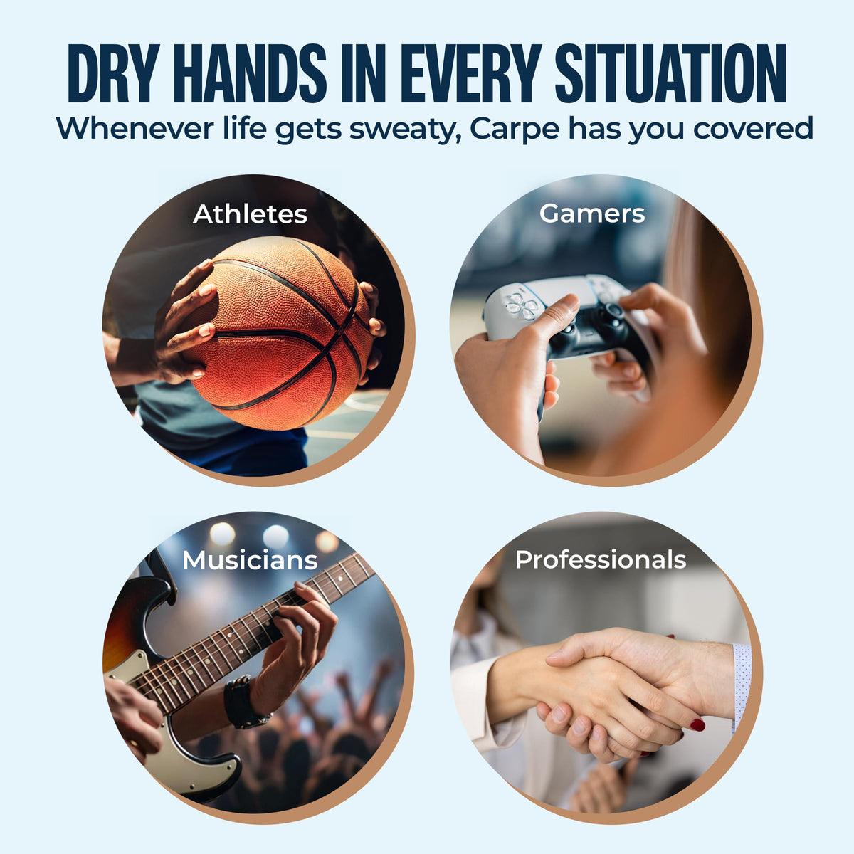 Carpe Sweat Absorbing Hand Lotion 50g close-up of the cap