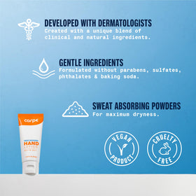 Carpe Sweat Absorbing Hand Lotion Eucalyptus back view