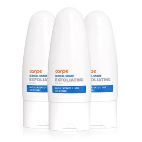 Carpe Underarm Exfoliator 3 Pack front view with mint scent