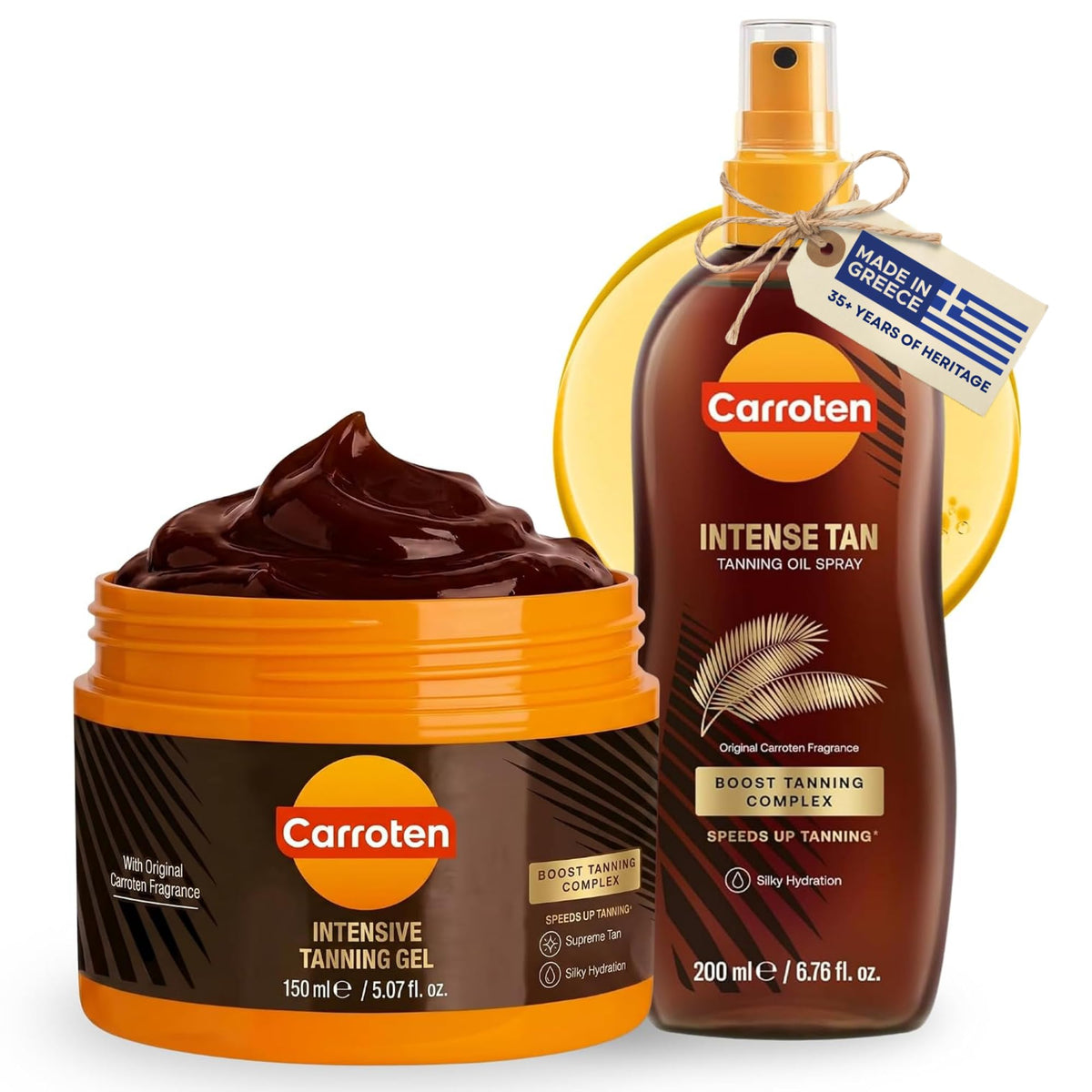 Carroten Intensive Tanning Gel 6.7 oz front view
