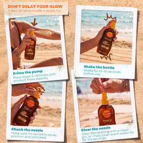Carroten Intensive Tanning products on a beach towel