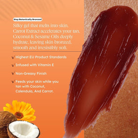Carroten tanning gel ingredients list