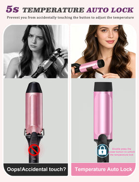 Casavok curling iron in lifestyle setting