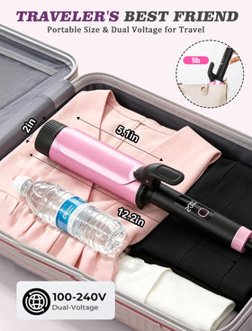Casavok curling iron with heat settings display