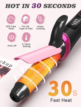 Casavok Mini Curling Iron in a travel bag