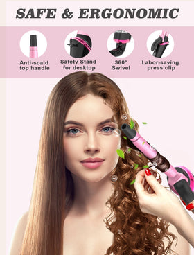 Casavok Mini Curling Iron showing temperature settings