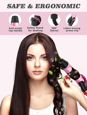 Casavok Mini Curling Iron with protective coating close-up