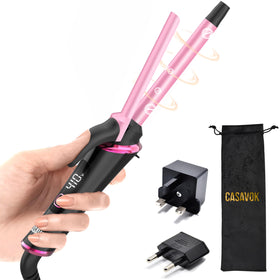 Casavok Mini Travel Curling Iron 1/2 inch front view