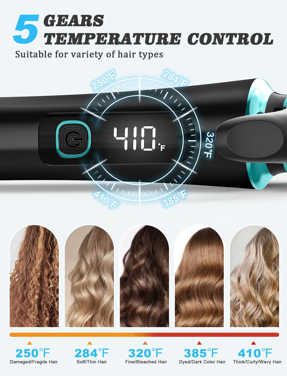 Casavok Mini Travel Curling Iron with dual voltage feature