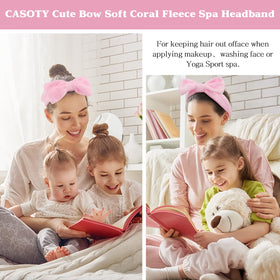 Casoty headband set used while applying makeup