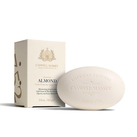 Caswell-Massey Almond Bar Soap front view with packaging