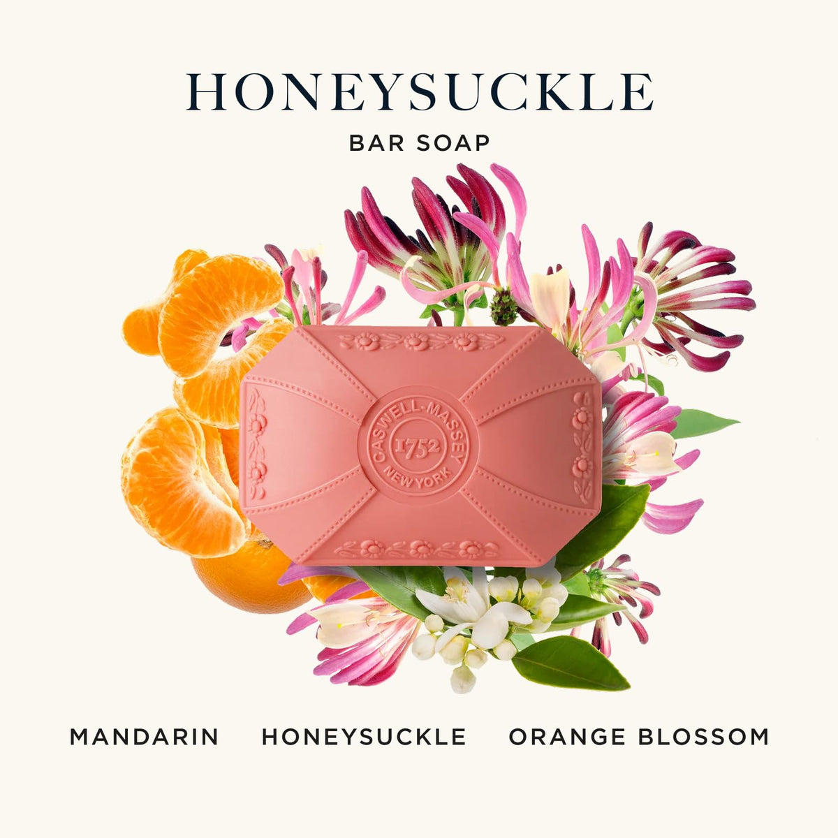 Caswell-Massey Honeysuckle Bar Soap packaging