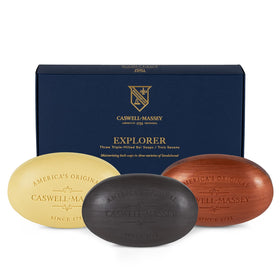 Caswell-Massey Men’s Bar Soap Gift Set packaging front view