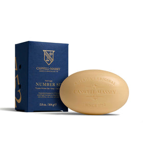 Caswell-Massey Number Six Natural Bar Soap front view, 5.8 oz