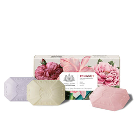 Caswell-Massey Peony Orchid Rose Soaps Gift Set front view