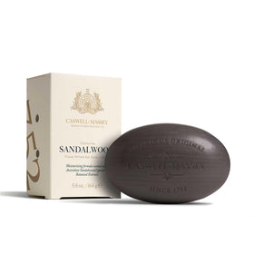 Caswell-Massey Sandalwood Bar Soap front view with packaging